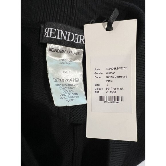 Reinders Devon Destroyed Pants in True Black - Picture 5 of 5